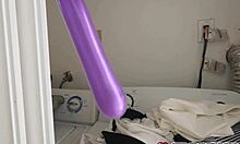 The stepsister gets her ass gaped with a butt plug