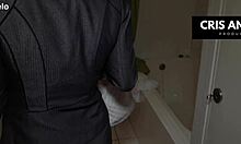 Kyara nyx and cris angelo - piss after work