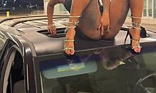 squirting all over memphis & fucking in public outdoor spot