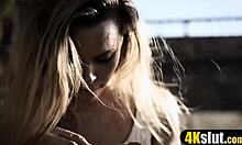 What a charitable man, but watch him get nasty with rough teen blowjob action!