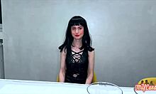 Lucifera and Sally, two seductive brunettes, indulge in pussy licking during their web chat