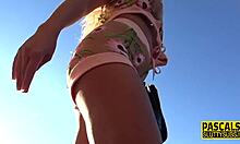 Sub with big fake tits fucked roughly in anal deepthroat titty fuck 😏