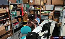 Teen Shoplifter Offers Blowjob And Fuck After Caught