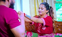 Desi Cute School Girl's First Time Fucking Body Builder Boyfriend