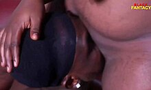 this hot ebony says, 'i'm so horny, look at my wet pussy dripping'