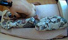 i'm backstage at the amateur casting where this milf wife bends over for doggy