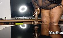 i watch bbw hotmilf ride her big black monster dildo full video