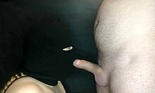 My Step Sister's Hot Mouth Sucks Cock With Face Hidden By Balaclava