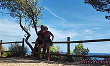 pussy flash - strangers caught us masturbating in the park and i had an intense orgasm - misscreamy