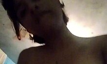 my cute petite latina with natural tits feels super horny and masturbates solo in softcore style