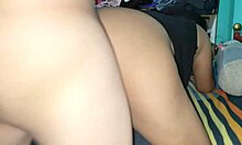 Fucking single mom with TV on, kids playing outside, curvy latina on all fours 😈