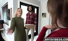 Best buddies evelyn payne alex kane and summer col with hot stud james angel celebrate friendsgiving by playing a naughty game until they get horny