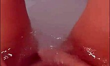 Pretty woman masturbating in hot tub 😊