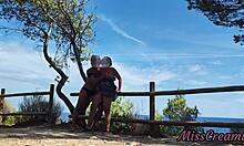 pussy flash - strangers caught us masturbating in the park and i had an intense orgasm - misscreamy