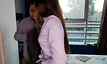 He Measures My Ass Quarters But Can't Resist And Fucks My Vagina Deep!