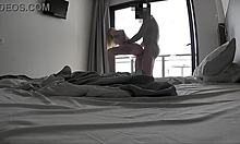 Fucking the babysitter in various positions with a blowjob, full video on my channel sheer.