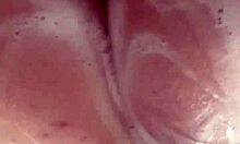 Horny british slut plays with herself in the shower