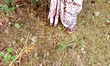 Painful outdoor fuck with Indian aunty in forest