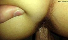 wife bent over getting pounded doggystyle in homemade scene