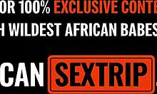 Ebony 18yo gets stripped and pounded by big cock american bf