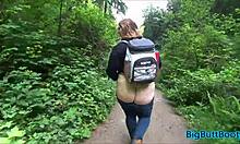 I caught hiking couple fucking off trail
