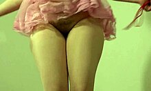 milf with anal plug jumps on jump rope