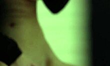 Stepsister hides in bathroom for orgasm while brother spies through keyhole during quarantine