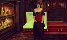 Granny Vampyra moans, 'Finger fuck my pussy and lick it to orgasm'