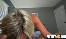 Stepmom talks me out for sensual sloppy blowjob leo valentino stevie k