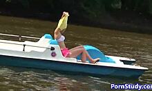 I strip nude in public and ride the waterbike fetish style