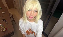 Young Hot Blonde Teen Shows How to Fuck Her Tight Pussy Under the Grass, Moaning Loudly to Orgasm