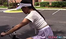 Little Latina Sucks Cock Eagerly