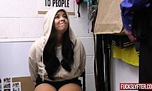 Oh, cute girl bella luna scapegoat to steal at work!