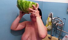 busty milf pawg enjoys piss washing in bathtub fetish compilation