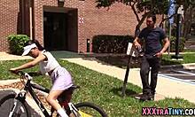 Little Latina Sucks Cock Eagerly