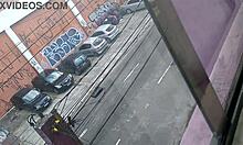 Why fuck the secretary right at the office window?