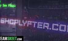 cute mormon girl shoplifts reveals pink pussy