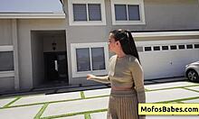 Angelina Moon Pays Gardener With Blowjob And Pussy