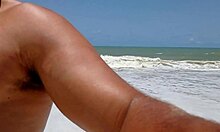 She Films Alpha Male Thrusting And Cumming On The Beach