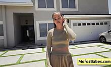 Angelina Moon Pays Gardener With Blowjob And Pussy