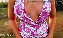 Wife Gets Her Tits Out