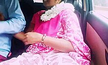 in the car the beautiful indian housewife in saree has sex with her boyfriend dirty talking in telugu