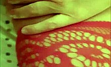 Is my nasty wife in red lingerie showing her nice pussy?