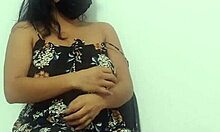 Woman dancing seductively in lingerie