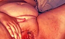 plus-size beauty cums hard in her homemade video with her partner