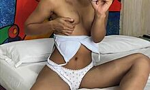 Innocent Petite Girl Records Herself On Cell Phone