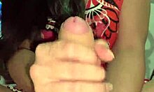 novinha in pink outfit matching wellington prado's big cock for a handjob