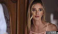 Busty milf and hubby punish teen neighbor with double penetration!