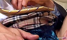 Cute Japanese Girl Seduced To Anal And DP Fuck