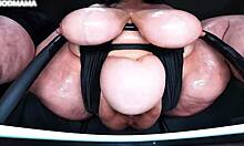 Beg your super sized godmama to soak you with her big wet pussy juices